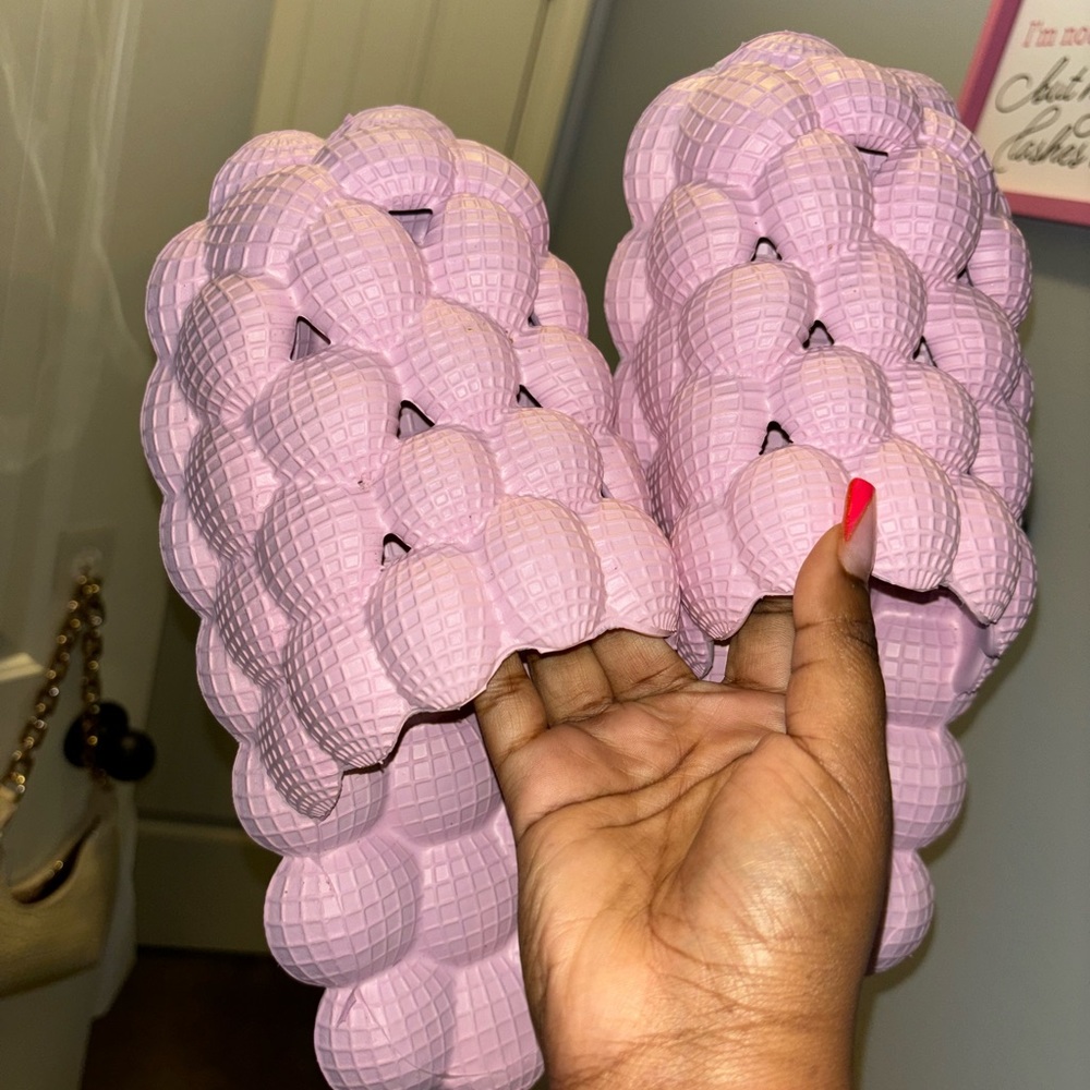 Pink bubble slides